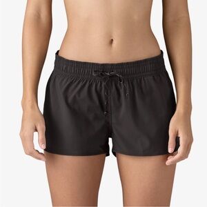 Patagonia Womens Black Stretch Planing Micro Shorts 2” Small